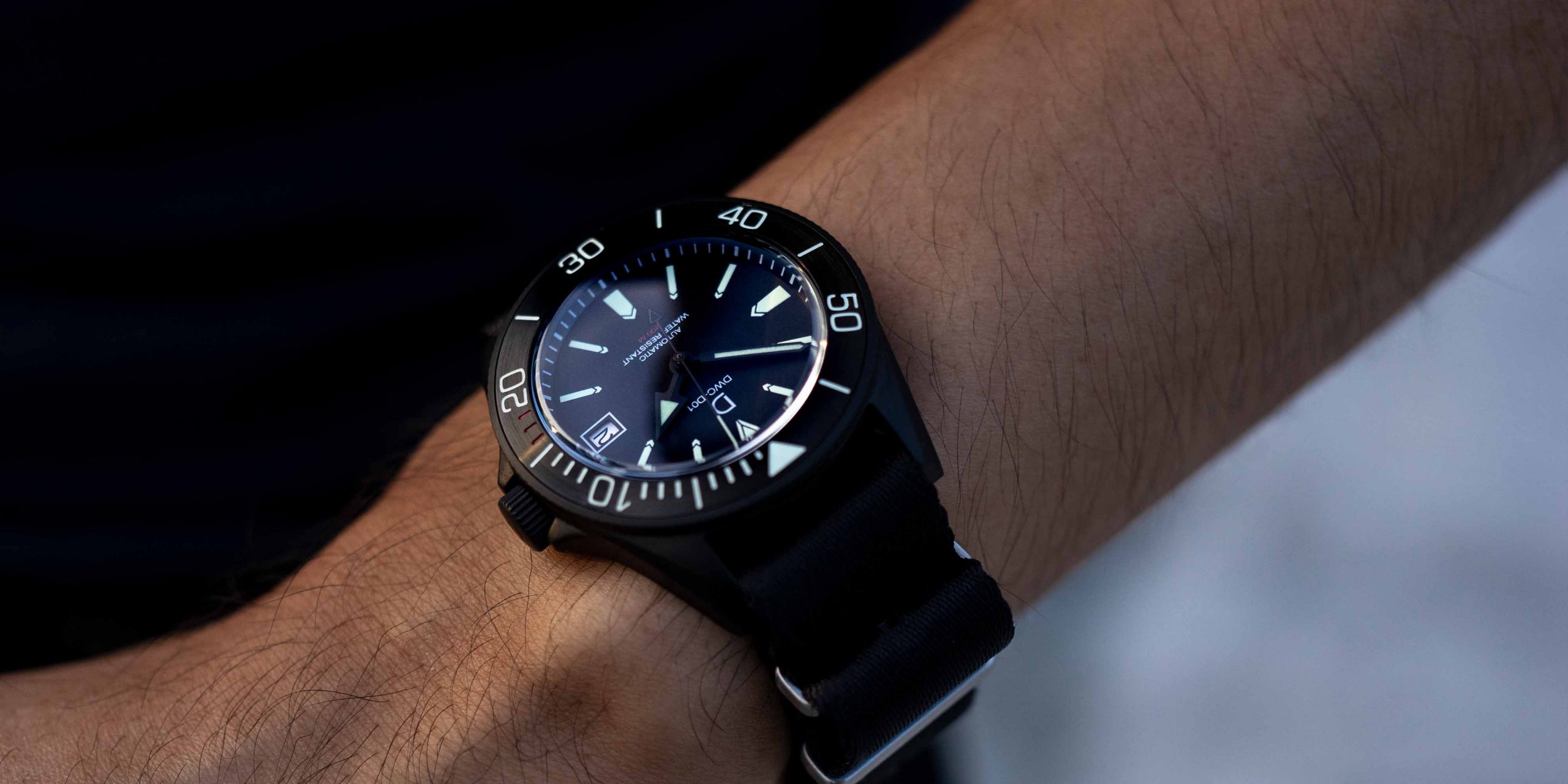 black diving watch